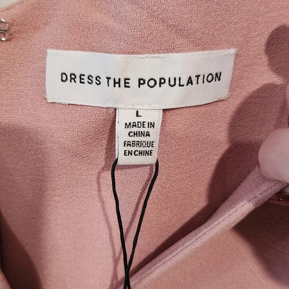 New Dress‎ The Population Sandra Dress Blush Large - Picture 4 of 8